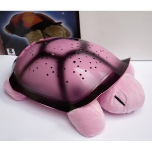 Magická svítící želva - lampička pro děti na usínání růžová