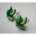 Náušnice FIMO větrník zelený do ucha