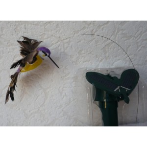 Solární létající kolibřík Solar Hummingbird fialový