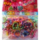 Loom bands gumičky duhované barevné 200 ks, háček, esíčka, malý stav