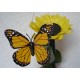 Solární létající motýl na slunečnici Solar Butterlfy Žluťásek