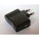 USB nabíječka MINI do zásuvky, napájecí a nabíjecí zdroj, Adaptér 230V - USB 5V/500 mA černý